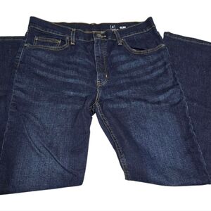 George Men's Deep Indigo Slim Jeans